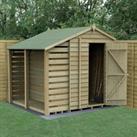 7' x 5' Forest 4Life 25yr Guarantee Overlap Pressure Treated Windowless Apex Wooden Shed with Lean T