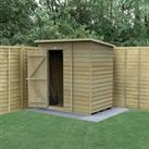 6' x 4' Forest 4Life 25yr Guarantee Overlap Pressure Treated Windowless Pent Wooden Shed (1.98m x 1.