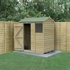 6' x 4' Forest 4Life 25yr Guarantee Overlap Pressure Treated Reverse Apex Wooden Shed (1.88m x 1.34m