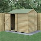 8' x 6' Forest 4Life 25yr Guarantee Overlap Pressure Treated Windowless Reverse Apex Wooden Shed (2.