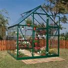 6'x6' Palram Canopia Harmony Small Green Polycarbonate Greenhouse (1.8x1.8m)
