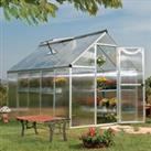 6'x10' Palram Canopia Mythos Large Walk In Silver Polycarbonate Greenhouse (1.8x3m)