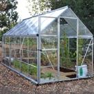 6'x12' Palram Canopia Hybrid Large Walk In Silver Polycarbonate Greenhouse (1.8x3.6m)