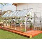 6'x14' Palram Canopia Harmony Large Walk In Silver Polycarbonate Greenhouse (1.8x4.2m)
