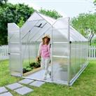 8'x12' Palram Canopia Essence Large Walk In Aluminium Framed Greenhouse (2.4x3.6m)