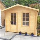Shire Bucknells 3.6m x 2.4m Log Cabin Summerhouse (28mm)
