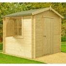 Shire Camelot 2.1m x 2.1m Log Cabin Shed (19mm)