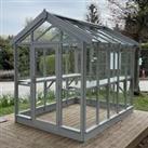 4'4 x 4'9 Coppice Ashdown Apex Painted Wooden Greenhouse (1.32m x 1.45m)