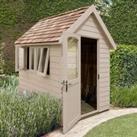 8' x 5' Forest Retreat Cream Luxury Shed (2.41m x 1.5m) - Installation Included