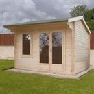 Shire Marlborough 3m x 2.4m Log Cabin Summerhouse (28mm)