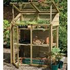 4'x2' Forest Wooden Small Mini Lean To Greenhouse (1.2x0.62m)