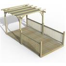 8' x 16' Forest Pergola Deck Kit with Retractable Canopy No. 8 (2.4m x 4.8m)