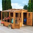 8'3 x 8'2 Mercia Wooden Combi Shed Greenhouse (2.53x2.50m)
