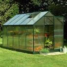6'x10' Halls Green Frame Polycarbonate Greenhouse (1.92x3.19m)