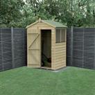 5' x 3' Forest Beckwood 25yr Guarantee Shiplap Pressure Treated Apex Wooden Shed (1.64m x 1m)