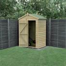 5' x 3' Forest Beckwood 25yr Guarantee Shiplap Pressure Treated Windowless Apex Wooden Shed (1.64m x