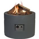 Happy Cocoon Grey Round Gas Patio Heater