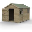 10' x 8' Forest Timberdale 25yr Guarantee Tongue & Groove Pressure Treated Apex Shed (3.06m x 2.