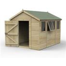 10' x 8' Forest Timberdale 25yr Guarantee Tongue & Groove Pressure Treated Apex Shed ?? 4 Window