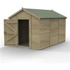 12' x 8' Forest Timberdale 25yr Guarantee Tongue & Groove Pressure Treated Windowless Apex Shed 