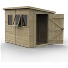 8' x 6' Forest Timberdale 25yr Guarantee Tongue & Groove Pressure Treated Pent Shed ?? 3 Windows