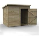 8' x 6' Forest Timberdale 25yr Guarantee Tongue & Groove Pressure Treated Windowless Pent Shed (