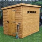10' x 8' Traditional Shiplap Pent Wooden Security Garden Shed (3.05m x 2.44m)