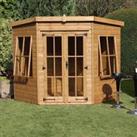 6' x 6' Traditional Stowe Corner Wooden Summer House