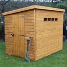 7' x 5' Traditional Shiplap Pent Security Wooden Garden Shed (2.14m x 1.52m)