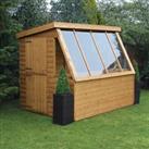 8' x 6' Traditional Shiplap Wooden Potting Garden Shed with 6' Gable (2.43m x 1.83m)