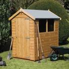 8' x 8' Traditional Standard Shiplap Apex Wooden Garden Shed (2.44m x 2.44m)