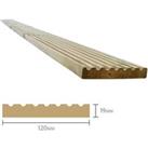 Forest Treated Softwood Value Deck Board 19mm x 120mm x 2.4m Pack of 10