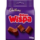 Cadbury Bitsa Wispa Chocolate Bag 110g (Box of 10)