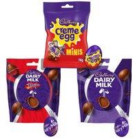 Cadbury Mini Eggs & Creme Egg Minis Chocolate Bags (Bundle of 3)