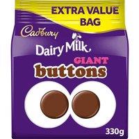 Dairy Mega Milk Giant Buttons Chocolate Share Bag 330g