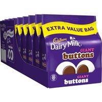 Dairy Mega Milk Giant Buttons Chocolate Share Bag 330g Box of 10