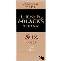 G&B Organic Smooth 50% Dark Chocolate Bar 90g