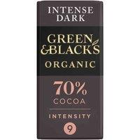 Green & Black's Organic Dark 70% Chocolate 90g Bar