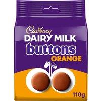 Cadbury Dairy Milk Orange Giant Buttons Chocolate Bag 110g (Box of 10)