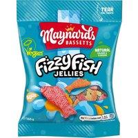 Maynards Bassetts Fizzy Fish Jellies Bag 130g