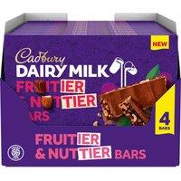 Cadbury Dairy Milk Fruitier & Nuttier Bars Pack of 4 (Box of 11)