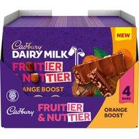 Cadbury Dairy Milk Fruitier & Nuttier Orange Boost Bars Pack of 4...