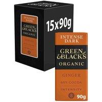 Green & Black's Organic Ginger 90g Dark Chocolate Bar (Box of 15)