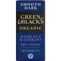 Green & Black's Organic Hazelnut & Currant 90g Dark Chocolate Bar