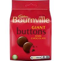 Cadbury Bournville Giant Dark Chocolate Buttons Bag 100g (Box of 10)
