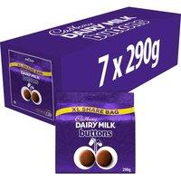 Dairy Milk Giant Buttons Mega Chocolate Share Bag 290g (Box of 7)