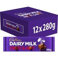 Cadbury Dairy Milk Fruit & Nut Chocolate Bar 280g (Box of 12)