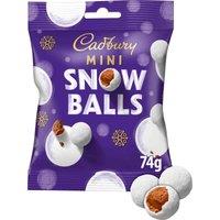 Cadbury Mini Snow Balls Chocolate Bag 74g
