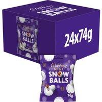Cadbury Mini Snow Balls Bag 74g (Box of 24)