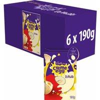 Cadbury White Creme Egg Easter Egg L 190g (Box of 6)